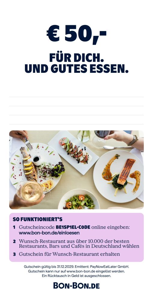 Rückseite der Einlegekarte